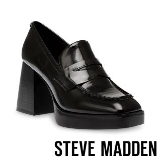 【STEVE MADDEN】TAME ME 厚底高跟樂福鞋(黑色)