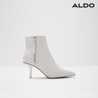 【ALDO】CIRON-性感尖頭瘦瘦靴-女靴(白色)