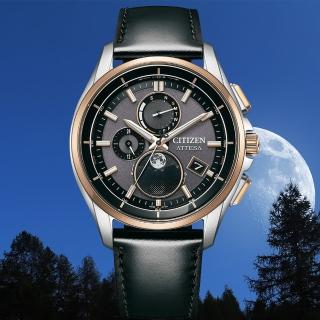 【CITIZEN 星辰】GENTS系列 電波對時 鈦金屬 月相盈虧 光動能 腕錶 禮物推薦 畢業禮物(BY1004-17X)