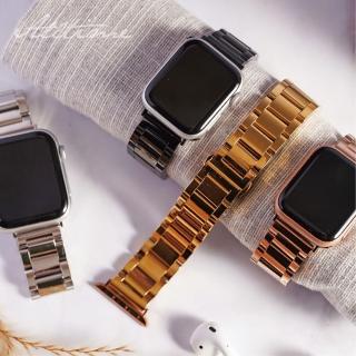 【ALL TIME 完全計時】Apple Watch S7/6/SE/5/4 38/40/41mm 精緻光感316L不鏽鋼錶帶