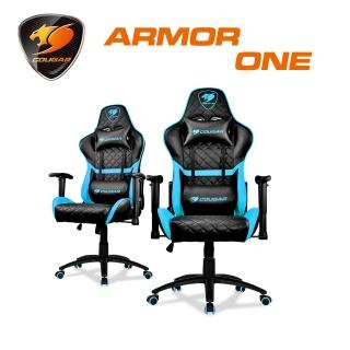 【COUGAR 美洲獅】ARMOR-ONE 限量藍色款 全鋼製骨架電競椅(180度平躺/可承重120公斤)