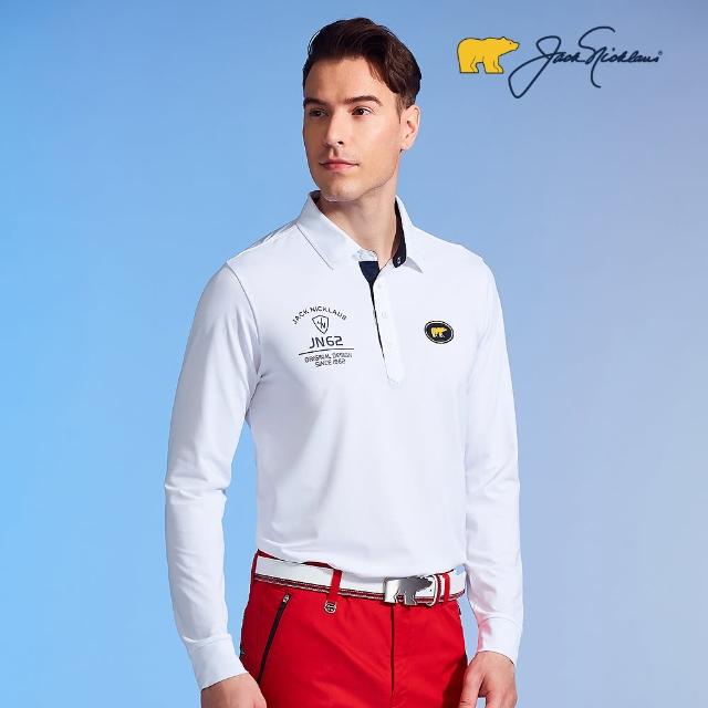 【Jack Nicklaus 金熊】GOLF男款經典系列POLO衫/高爾夫球衫(白色)