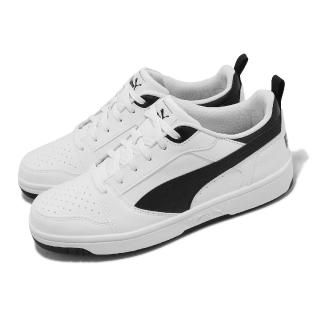 【PUMA】休閒鞋 Rebound V6 Low 男鞋 女鞋 白 黑 小白鞋 復古 情侶鞋(392328-02)