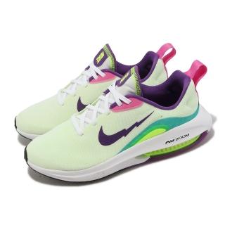 【NIKE 耐吉】慢跑鞋 Air Zoom Arcadia 2 SE GS 大童鞋 女鞋 白 紫 氣墊 運動鞋(FB2356-100)
