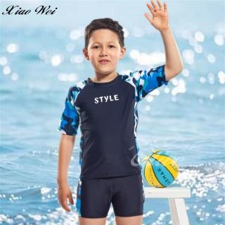 【小薇的店】泳之美品牌流行男童短袖二件式泳裝(NO.29108H)
