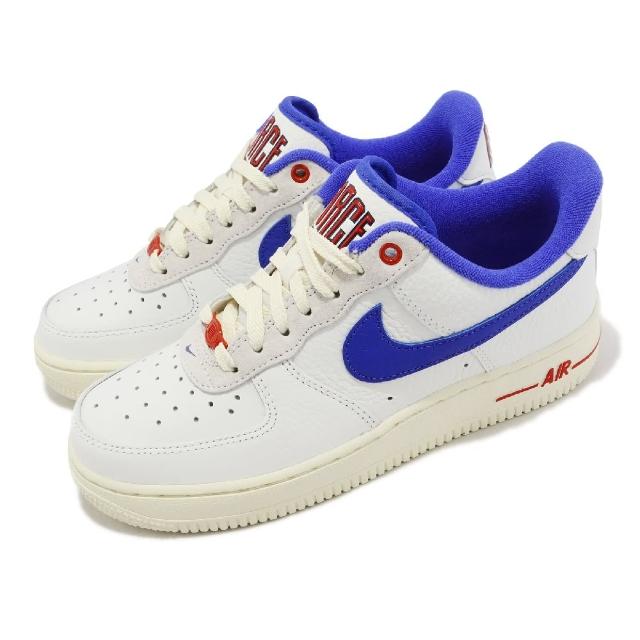 【NIKE 耐吉】Wmns Air Force 1 07 LX 女鞋白藍紅Command Force