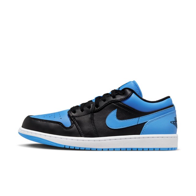 NIKE 耐吉】AJ1 Air Jordan 1 Low University Blue 大學藍黑休閒鞋男鞋