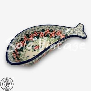 【SOLO 波蘭陶】CA 波蘭陶 21CM 魚型碗 藤蔓玫瑰系列 CERAMIKA ARTYSTYCZNA