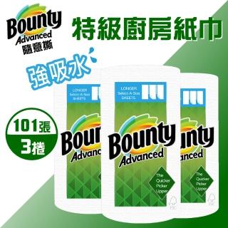 【Bounty】隨意撕特級廚房紙巾101張X3捲(101張X3捲)