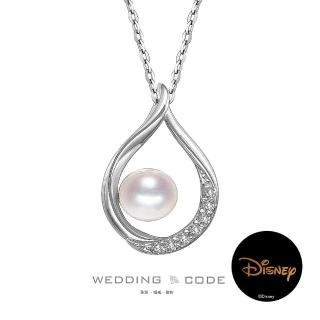 【WEDDING CODE】14K金 5分鑽石珍珠項鍊 迪4472(迪士尼 天然鑽石 618 禮物)