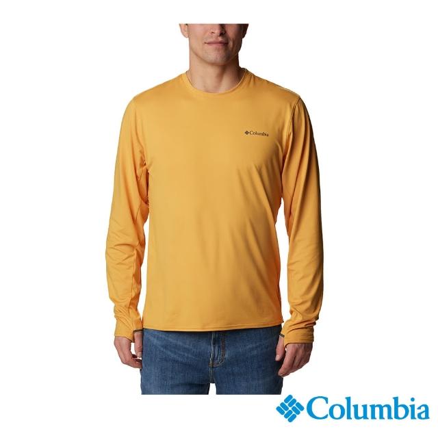 【Columbia 哥倫比亞 官方旗艦】男款-Omni-Wick快排防曬50上衣-黃色(UAE07730YL/HF)