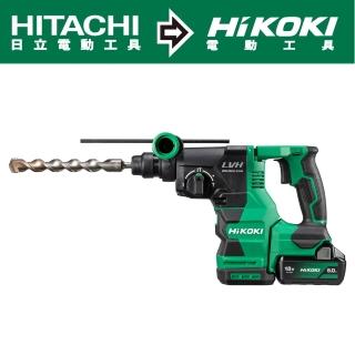 【HIKOKI】18V充電無刷鎚鑽SDS Plus-雙電5.0AH(DH1826DA)