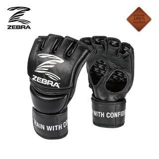 【Zebra Athletics】MMA真皮拳套 ZPRMAG01(綜合格鬥 散打 搏擊 訓練 露趾拳套)
