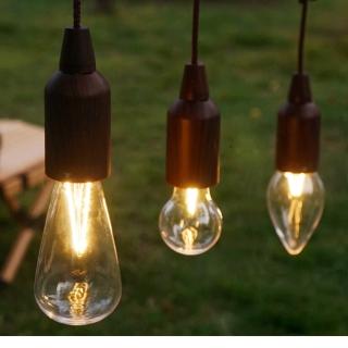 【May Shop】兩入組 露營燈復古照明LED拉線燈帳篷燈聖誕野營氛圍燈裝飾吊燈