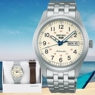 【SEIKO 精工】5 Sports 系列 製錶110週年紀念款 機械腕錶 SK044 母親節 禮物(SRPK41K1/4R36-15L0S)