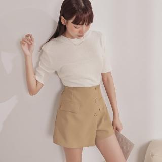 【IN’ SHOP】設計感剪裁褲裙-共2色(KT21681)