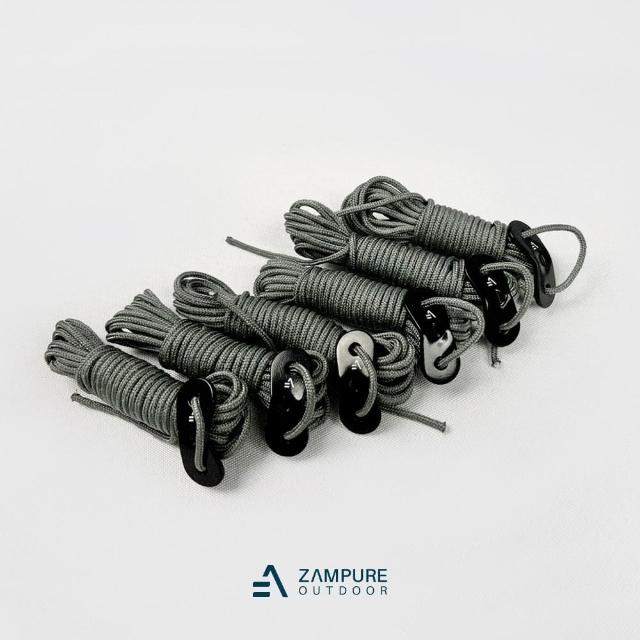 【ZAMPURE】420cm 反光調節繩組(一組6入)