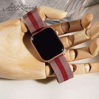 【ALL TIME 完全計時】Apple Watch S7/6/SE/5/4 42/44/45mm 米蘭尼斯磁力鋼錶帶