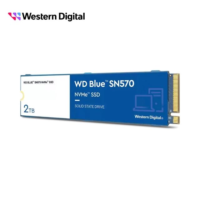 WD 威騰】藍標SN570 2TB NVMe M.2 PCIe SSD(讀：3500MB/s 寫：3000MB/s