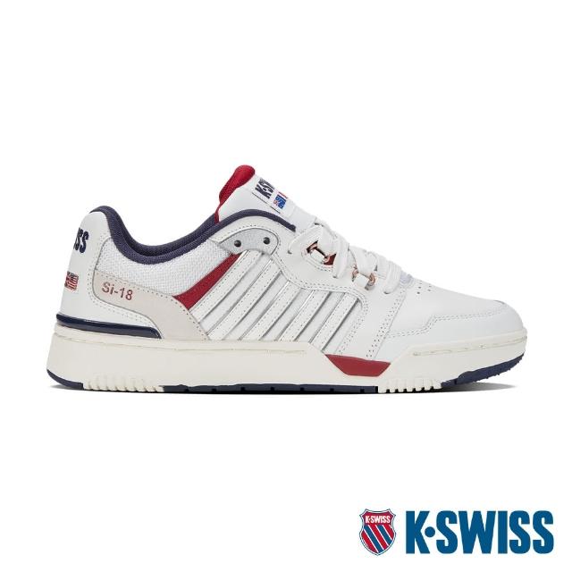 K-SWISS】時尚運動鞋Si-18 Rival-男-白/藍/紅(08531-110) - momo購物網