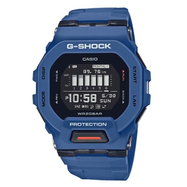 CASIO 卡西歐】GBD-200-2 CASIO G-SHOCK 電子錶運動訓練藍牙連線海軍藍