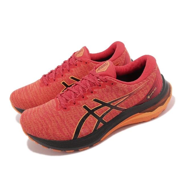 【asics 亞瑟士】慢跑鞋GT-2000 11 GTX 男鞋防水紅黑反光低足弓