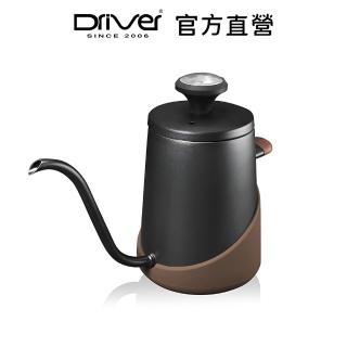 【Driver】合理雙層保溫手沖壺-400ml(戶外手沖咖啡 細口壺 咖啡手沖壺 不鏽鋼咖啡壺)