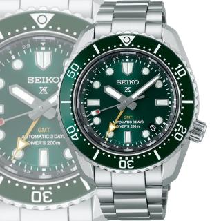 【SEIKO 精工】PROSPEX 三日鍊 陶瓷圈 GMT潛水機械腕錶 SK034(6R54-00D0G/SPB381J1)