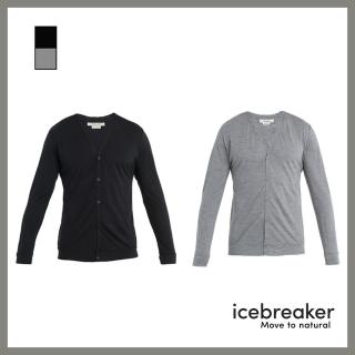 【Icebreaker】中性款 Cardigan 開襟薄外套-JN150(背心/輕薄外套/外搭衣/保暖/美麗諾羊毛)