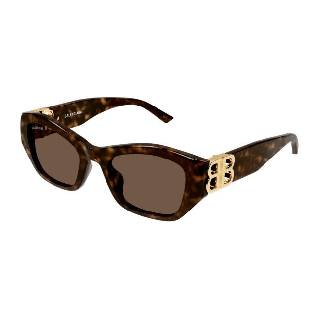 【Balenciaga 巴黎世家】金色LOGO膠框太陽眼鏡(BB0311SK-002 雙B LOGO)