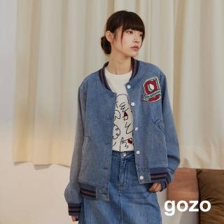 【gozo】大g繡花牛仔棒球外套(兩色)