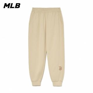 【MLB】小Logo運動褲 休閒長褲 波士頓紅襪隊(3APTB0336-43BGL)