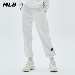 【MLB】小Logo運動褲 休閒長褲 波士頓紅襪隊(3APTB0336-43MGL)