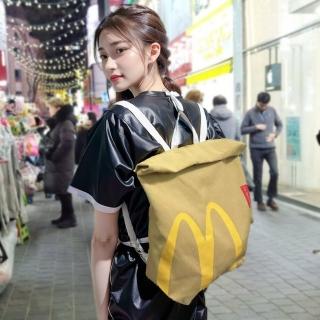 【麥當勞包包】小麥迷注意！背去買薯條或漢堡吧！(McDonald s造型包 紙袋 背包 側背)