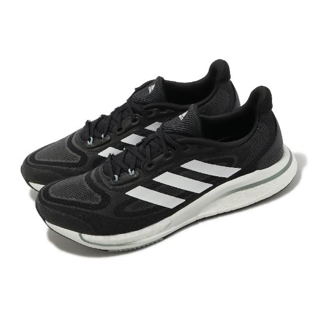 【adidas 愛迪達】慢跑鞋 Supernova + M 男鞋 黑 白 緩震 透氣 運動鞋 愛迪達(GX2953)
