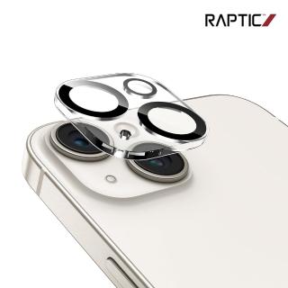 【RAPTIC】Apple iPhone 15/iPhone 15 Plus 一體式鏡頭玻璃貼(兩套裝)