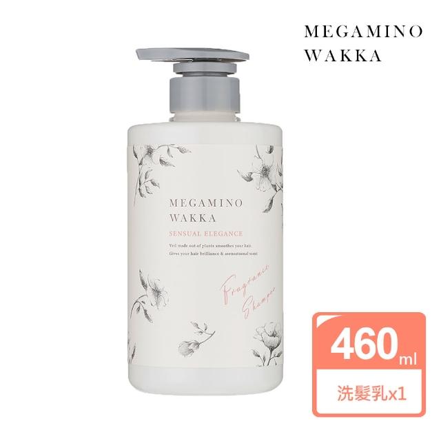 【MEGAMINO WAKKA】日本進口 植物花果香精油胺基酸 洗髮乳460mlX1