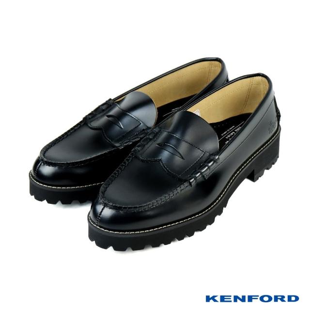 【KENFORD】日系鋸齒厚底便士樂福鞋 黑色(K205-BL)