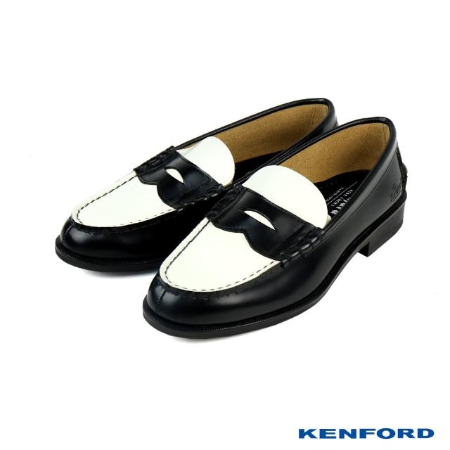 【KENFORD】日系雙色便士樂福鞋 黑白色(K201-BWHT)