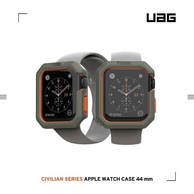 【UAG】Apple Watch 44mm 耐衝擊簡約保護殼-綠(UAG)