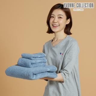 【YVONNE 以旺傢飾】純棉小方巾 30x30cm(藍)