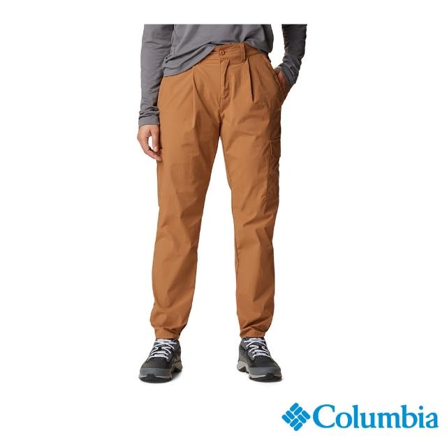 【Columbia 哥倫比亞 官方旗艦】女款-Boundless Trek防潑長褲-棕色(UAK04570BN/HF)