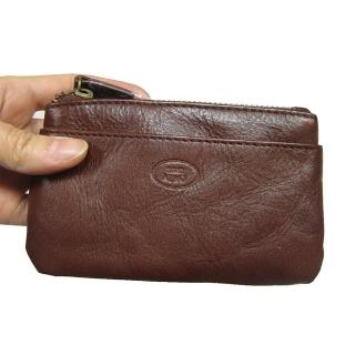 【18NINO81】零錢包中容量三層主袋可信用卡(100%進口牛皮革材質證件包全齡男女適用)