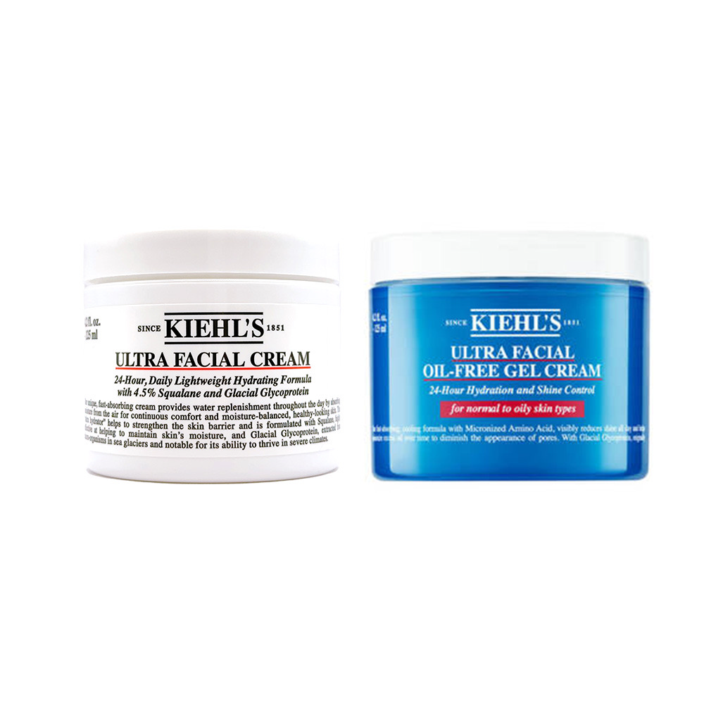 契爾氏冰河醣蛋白保濕霜3秒舒緩乾燥【Kiehl’s 契爾氏】冰河醣蛋白保濕霜125ml(1+1組)