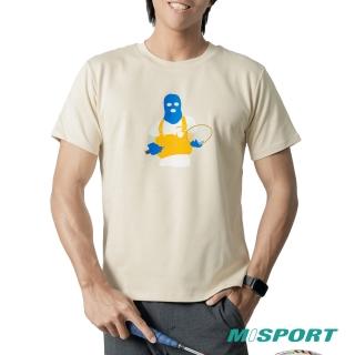 【MISPORT 運動迷】台灣製 運動上衣 T恤-羽球恐怖份子(MIT立體機能棉衣)