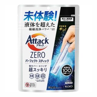 【Kao 花王】Attack ZERO 完美濃縮洗衣棒7入(清潔 除臭 抗菌 袋裝 洗衣棒)