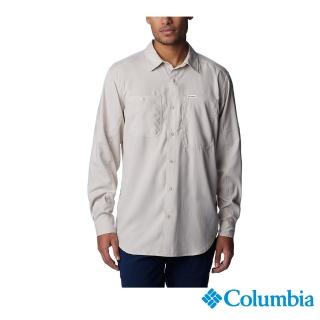【Columbia 哥倫比亞 官方旗艦】男款-Silver Ridge全新超防曬UPF50快排長袖襯衫-卡其(UAM16830KI/HF)