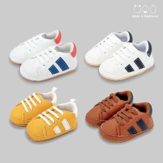 【艾比童裝】雙條紋綁帶布鞋(鞋子系列 A08-09)