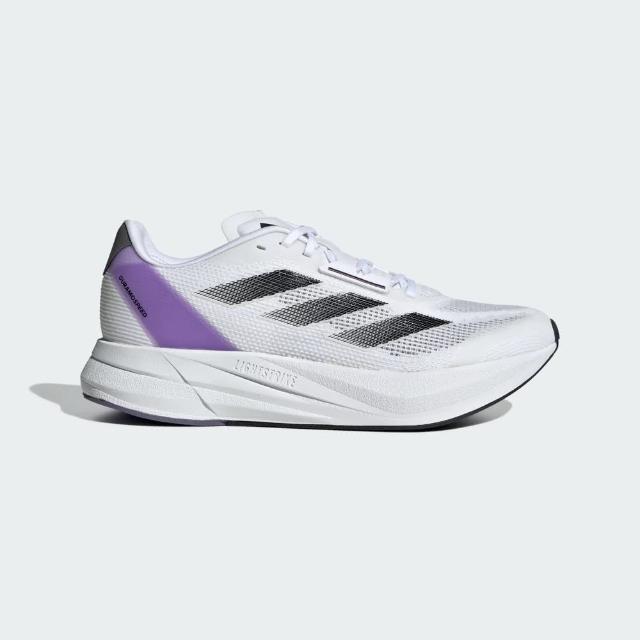 【adidas 愛迪達】Duramo Speed W 女 慢跑鞋 運動 訓練 路跑 中距離 跑鞋 緩震 白紫(IE9688)