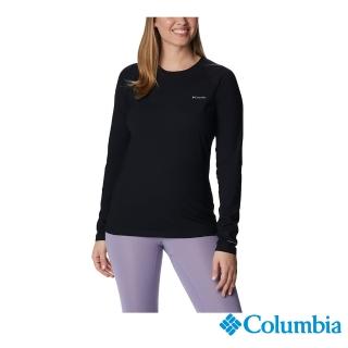 【Columbia 哥倫比亞 官方旗艦】女款-Omni-Heat Infinity 金鋁點極暖快排內著長袖上衣-黑(UAL24840BK/HF)